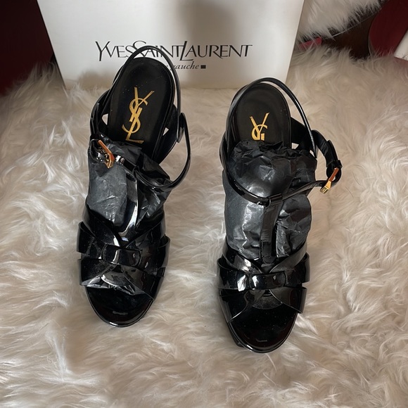 100% AUTHENTIC YSL PLATFORM TRIBUTE, SIZE 38 - Picture 3 of 5